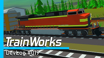 TrainWorks | New Locomotives, Auto Wagon, SD50,  BNSF H2... | DevLog #019 #trains #freighttrain