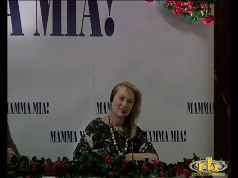 MAMMA MIA! film con MERYL STREEP - 1parte conferenza - WWW.RBCASTING.CO...