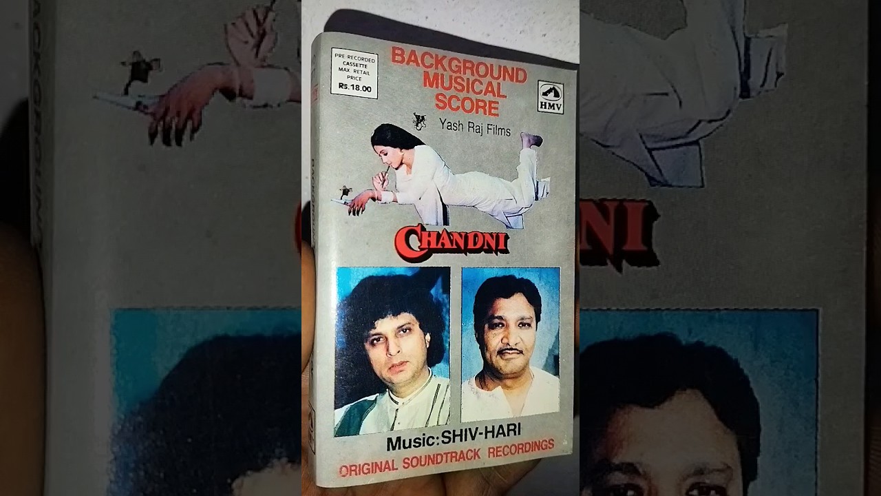 Chandni Background musical score master audio cassette 