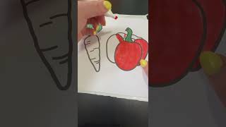 Some fresh garden vegetables #coloring #coloringbook