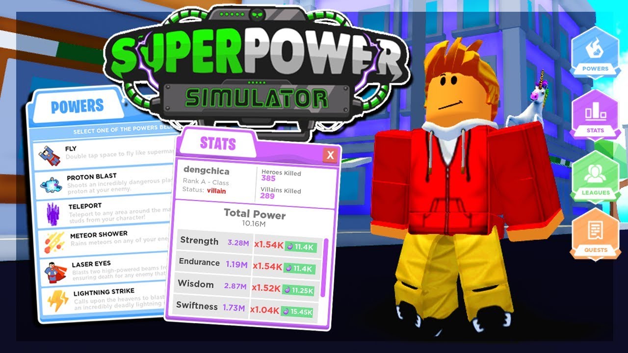All The Skills In New Top Simulator Game With Powers In Super Power Simulator Roblox Youtube - super game roblox
