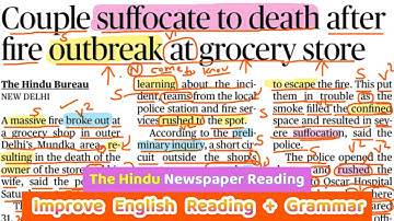 Improve Your English READING SKILLS + Grammar with The Hindu Newspaper
