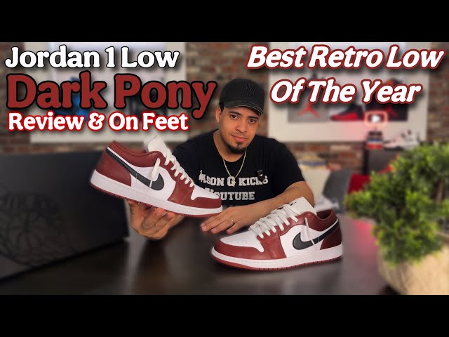 Jordan 1 Low Retro Dark Pony - Review, On Feet & Lace Swap