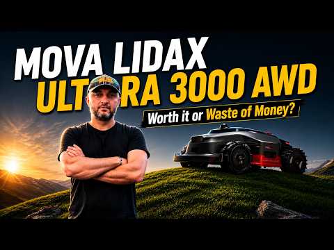 80% Slopes? I Had to See This for Myself! MOVA Lidax Ultra 3000 AWD Robotics Lawn Mower Review?