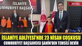 Cumhuriyet Başsavcısı Nurullah Şahin’den Küçük Berat’a 23 Nisan Temsili Görev Devri