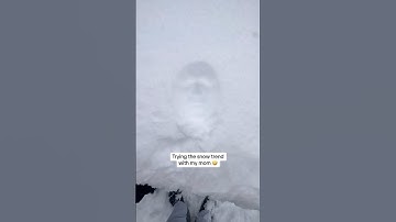 Didn’t think it would actually work 😳 #snow #mom #weather