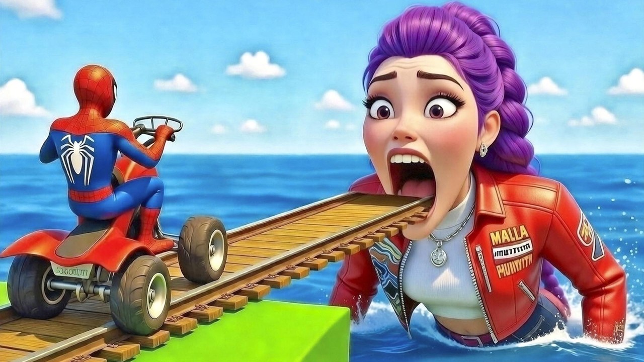 SPIDER-MAN against RUMI Ride on Motorcycle STUNT FUNNY MOMENTS | GTA 5 MULTIVERSE