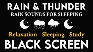 Rain sounds for sleeping BLACK SCREEN  Natural Rain sounds for Relaxation, Sleeping, Study #6