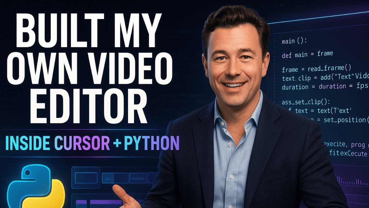 I just built my own video editor… inside Cursor… using Python. Yes ...