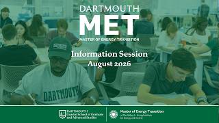Info Session: Dartmouth Master of Energy Transition | August 2026