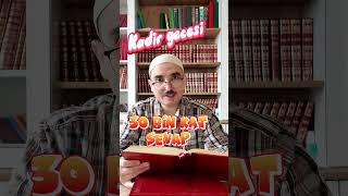 Kadir Gecesi. 30 Bin Baki Meyve