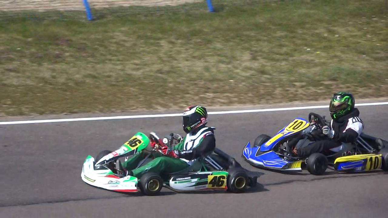 départ karting bfc catégorie nationale Mathieu Barbier