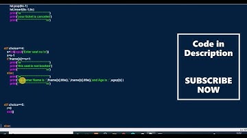Ticket Booking System In Python With Source Code 2023 Free Download