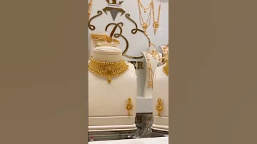 Beautiful Bridal Choker Necklace Shorts Goldnecklace Goldjewellery Gold 