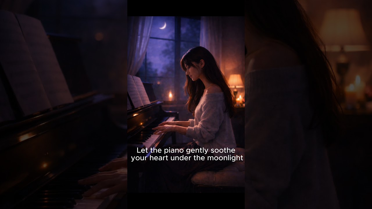 Relaxing Piano Under Moonlight | Healing Night Music