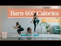 BURN 600 CALORIES with this 45-minute cardio workout (No Equipment!)