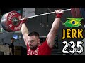 My Push JERK 0 - 235 kg  / My trip to BRAZIL before covid-19 pandemic