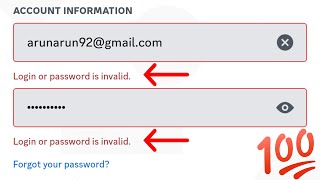 إصلاح تسجيل الدخول أو كلمة المرور غير صالحة لحل مشكلة تسجيل الدخول إلى Discord