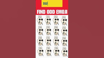 Spot the Odd emoji: Can You Solve the Puzzle? #puzzlegame #riddles #riddle_challenge #brainteasers