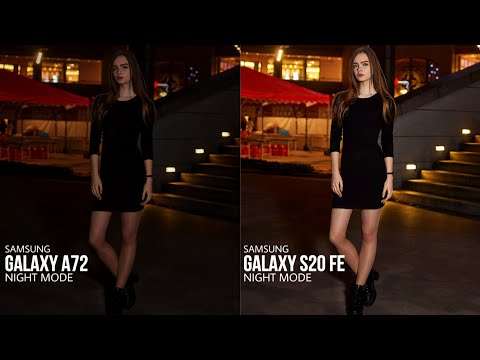 Samsung Galaxy A72 vs Samsung Galaxy S20 FE NIGHT MODE Camera Comparision