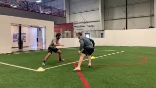 Mirror shuffle drill