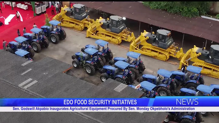 Sen. Godswill Akpabio Inaugurates Agricultural Equipment Procured by Sen. Monday Okpebholo