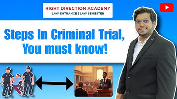 “Steps in a Criminal Trial You MUST Know! ⚖️ | Explained by Experts from Right Direction Academy”