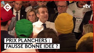 Agriculteurs : Macron veut des prix planchers - L’Édito - C à vous - 26/02/2024