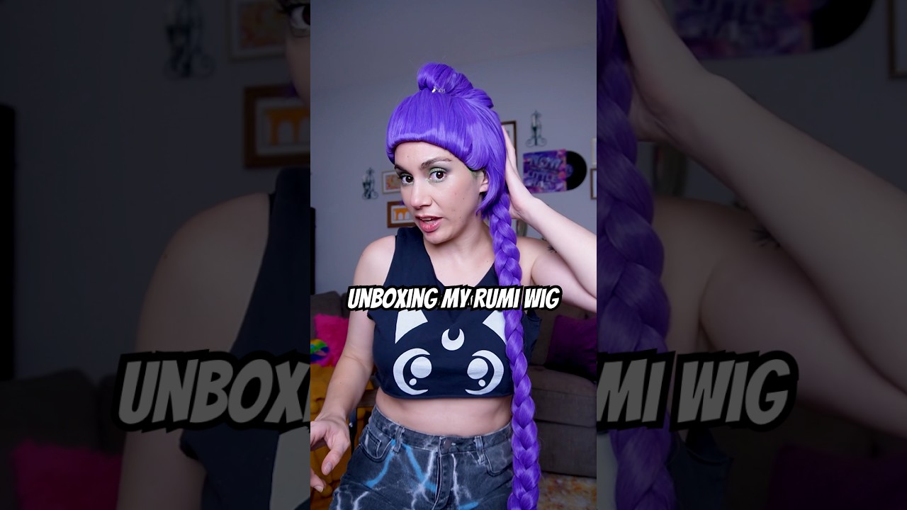⚠️ my Rumi wig has arrived!! ⚠️ #wigtryon #kpopdemonhunters #rumiwig