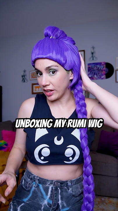 ⚠️ my Rumi wig has arrived!! ⚠️ #wigtryon #kpopdemonhunters #rumiwig