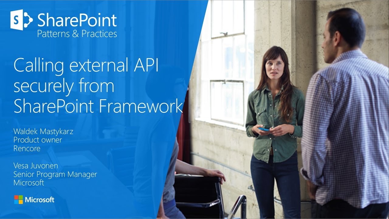 PnP Webcast - Calling external APIs securely from SharePoint Framework - YouTube