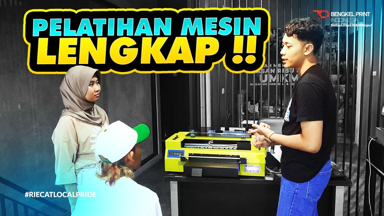 Training Pengoperasian Mesin Hingga Cara Perawatan Mesin Printer Riecat Alfa All New V2