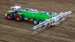 RC Traktor sprinkling a field! R/C Claas Tractor in Action!