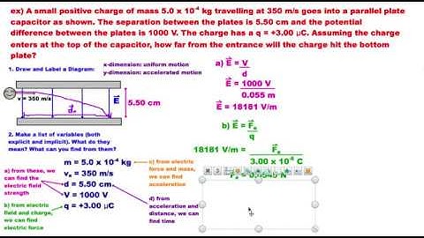 Projectile Motion Charged Particle - LD Industries Physics 30