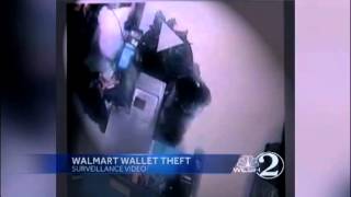 Video shows man steal wallet at Walmart cash register