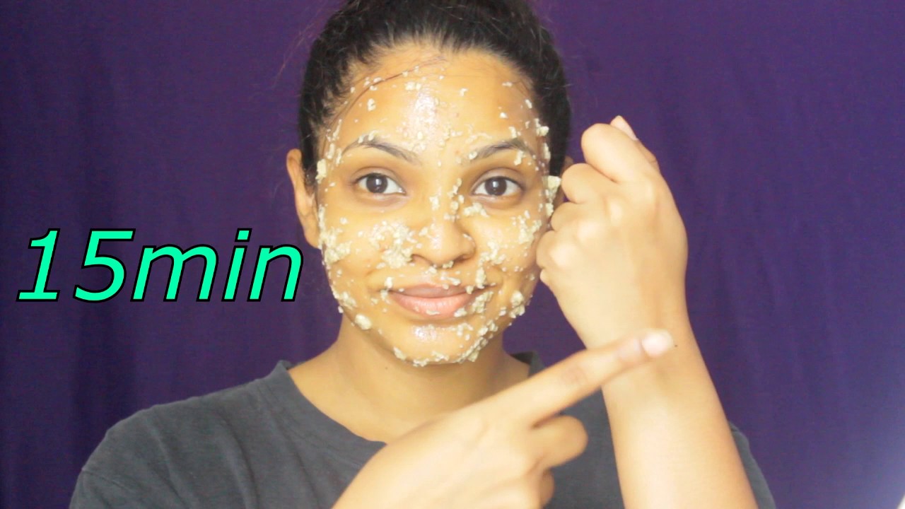 Natural Glowing DIY Oats Face Mask Natural Home Remedy Olive Skin