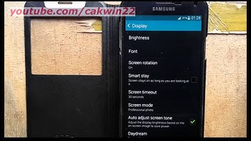 Samsung Galaxy S5 : How to turn off or turn on Auto adjust screen tone (Android Phone)