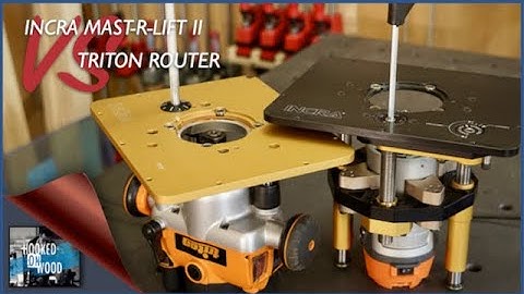 Router lift test INCRA Mast-R-lift II VS Triton router