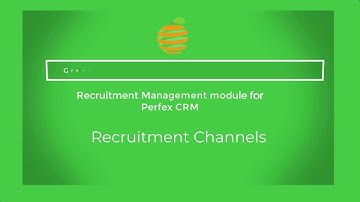 [Perfex CRM Modules - Recruitment Management] Recruitment Channels