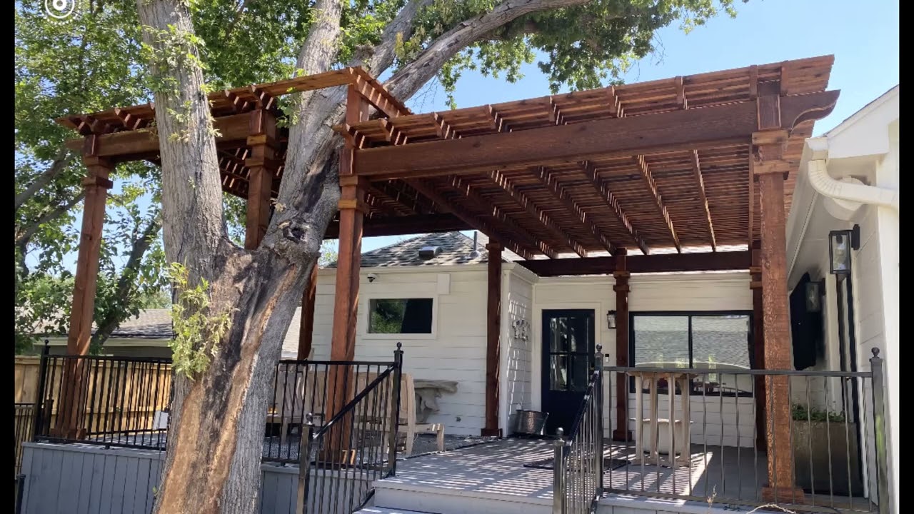 Build A Western Red Cedar Stand Alone Pergola In Your Backyard