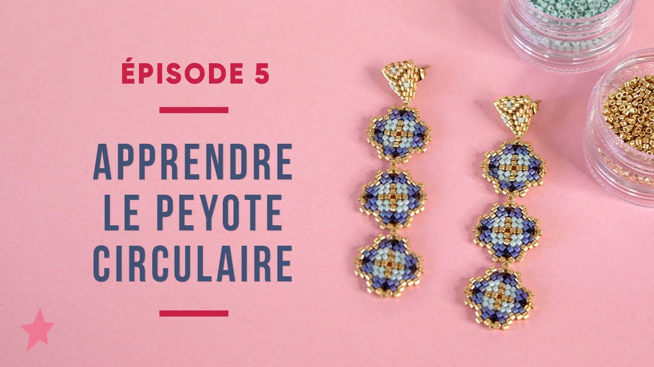 TUTORIEL | Apprendre le tissage Peyote Circulaire - Boucles d'oreilles Miyuki triangle 3D