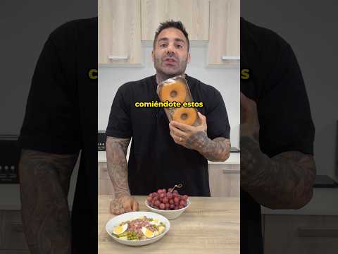 BAJA DE PESO COMIENDO DÓNUTS. las calorías no lo son todo. #fitness #gimnasio #proteina