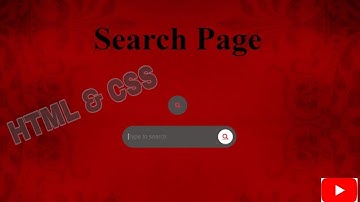 Animation CSS, Search Bar Using HTML & CSS 2019 ||