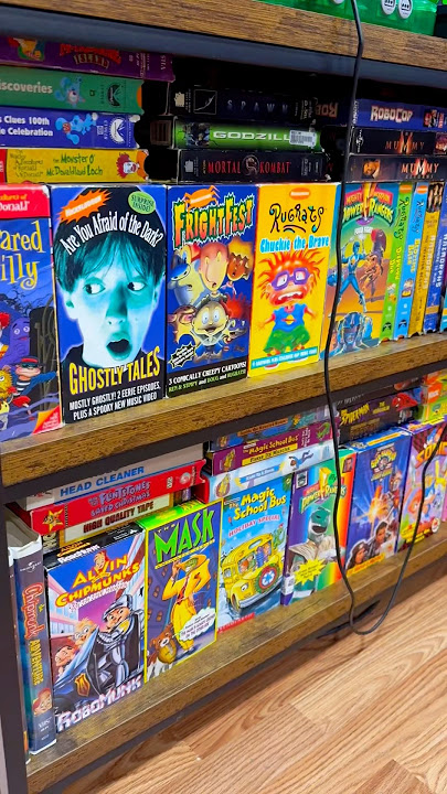 The different colors VHS tapes were available in