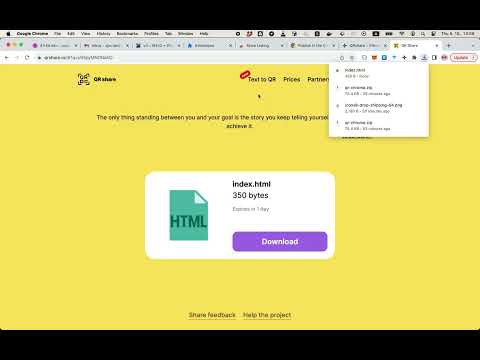 QRshare video preview 2