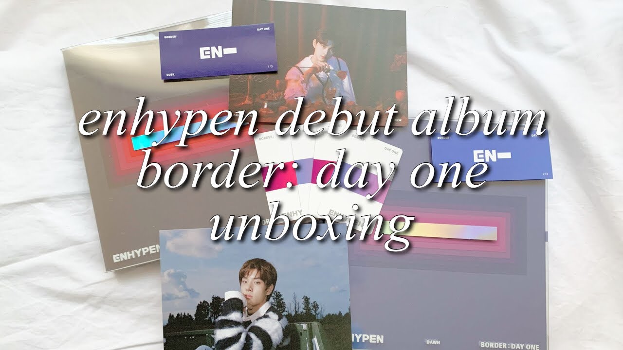 enhypen border: day one unboxing; both versions + posters🩸