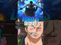 Zoro’s Biggest Secret🗿#onepiece #zoro #luffy