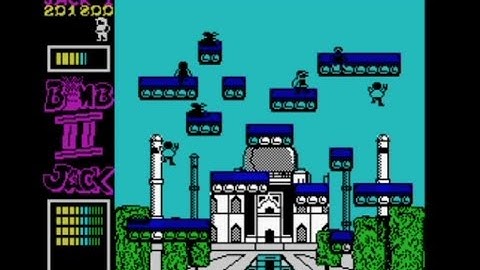 BOMB JACK II 128K (2023 Edition / Converted music from C64 added) Walkthrough, ZX Spectrum