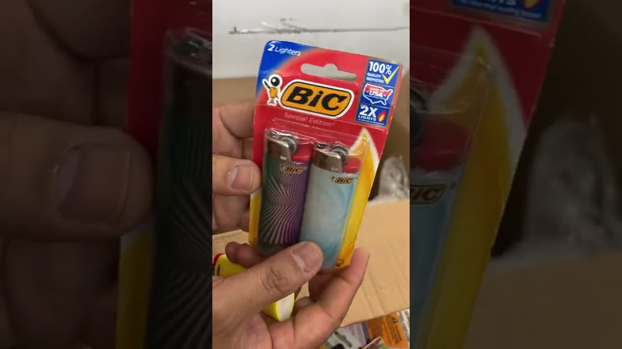 quẹt bic mỹ. và bic tây ban nha