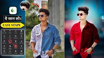 CB Background Photo Editing In Snapseed | Snapseed Se Hair kaise Banaye